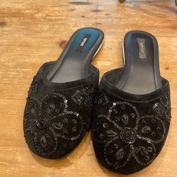 Report velvet with sequin design slippers - Picture 9 of 10